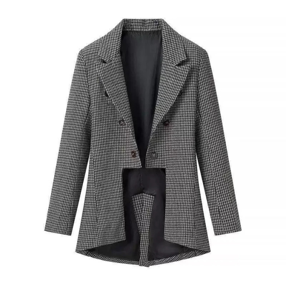 ZARA Autumn Elegant Versatile Plaid Blazer
